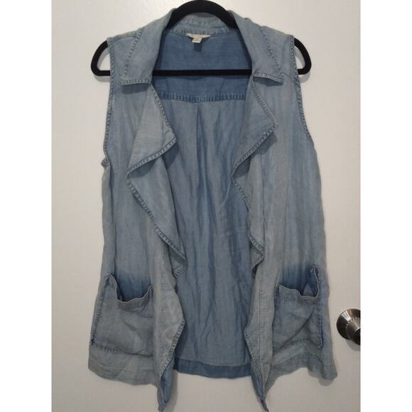 Denim Vest Jacket - Picture 1 of 4